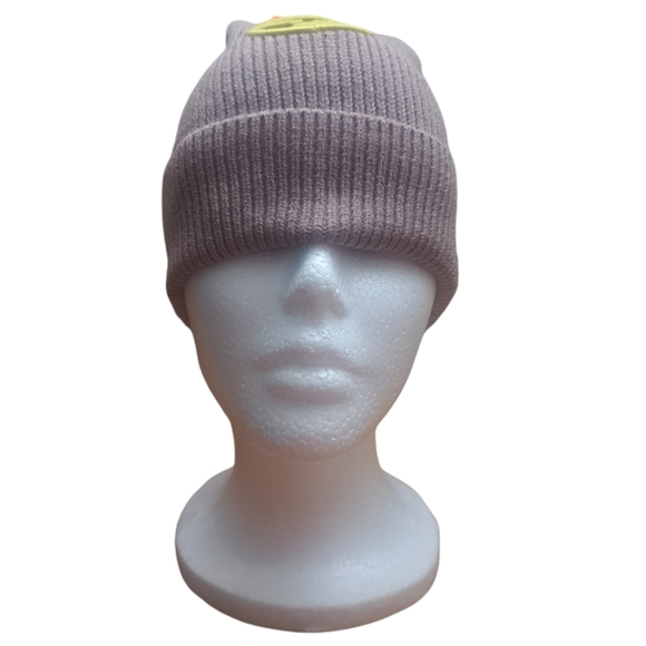 NWT Knit Beanie Tan Unisex One Size Poly Blend Soft Warm Stocking Stuffer - Picture 6 of 9